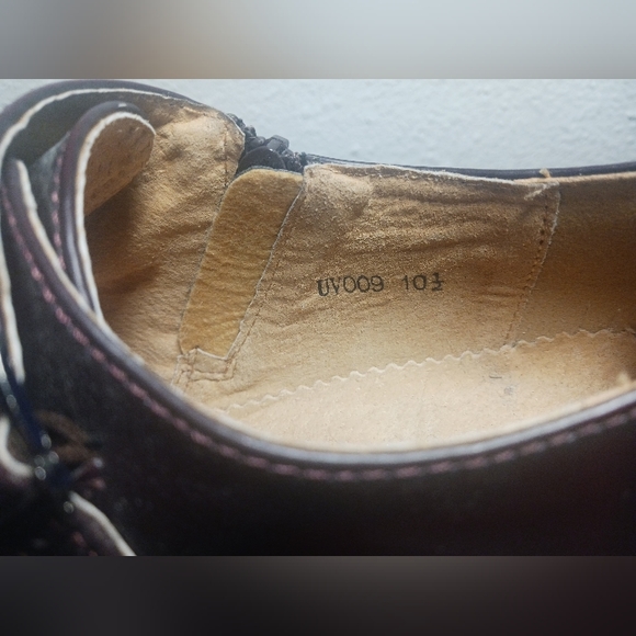 UV Signature Triple Monk Strap Cap Toe Dress Shoes Size 10.5 - Picture 7 of 15